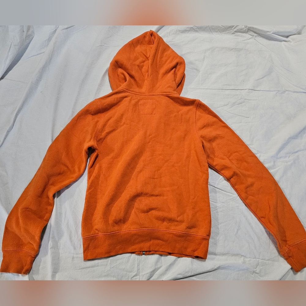 Aeropostale Orange Zip-Up Hoodie Sweatshirt - Picture 5 of 5